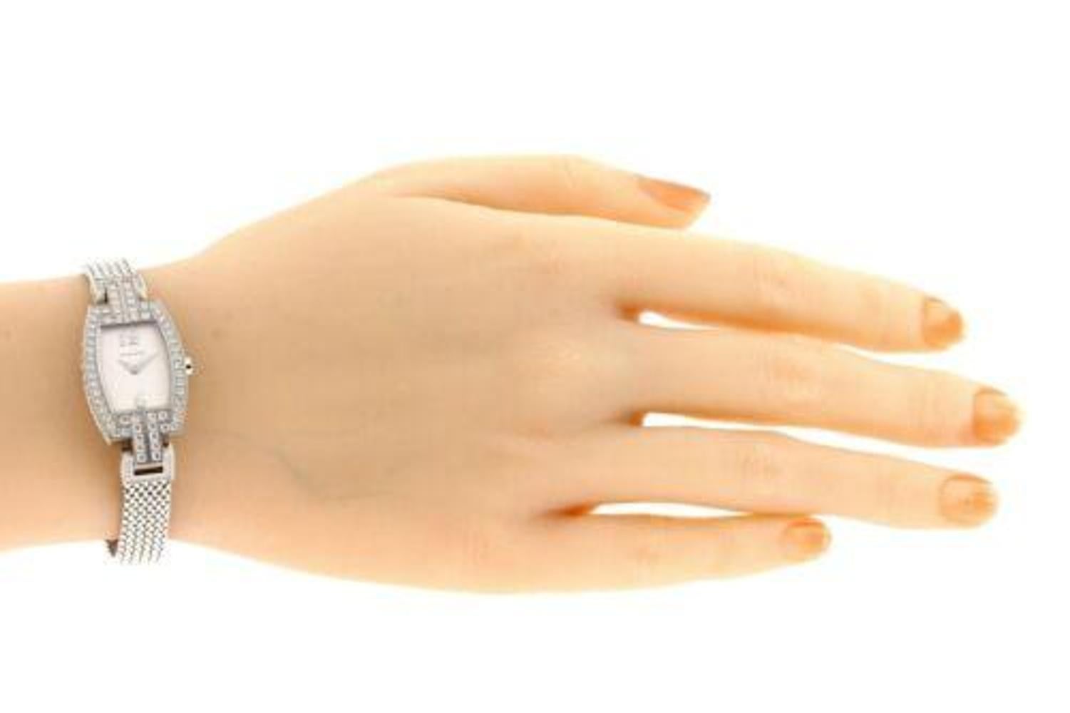 Tiffany & Co. Watch Ladies 18k White Gold Diamonds EVERYWHERE 2.50ct FG VS WOW! For Sale 2