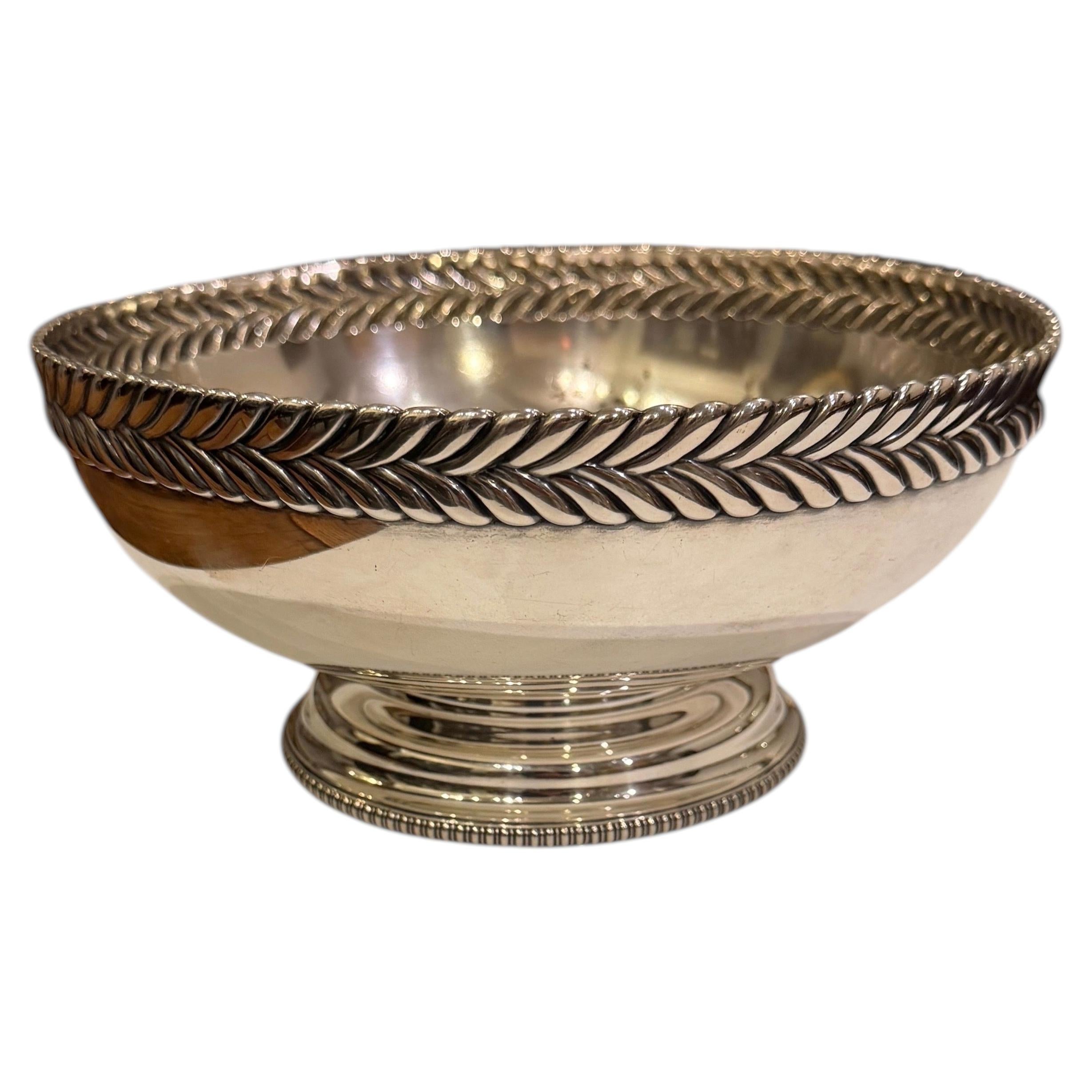 Tiffany & Co Wave Edge Sterling Silver Fruit Bowl circa 1885
