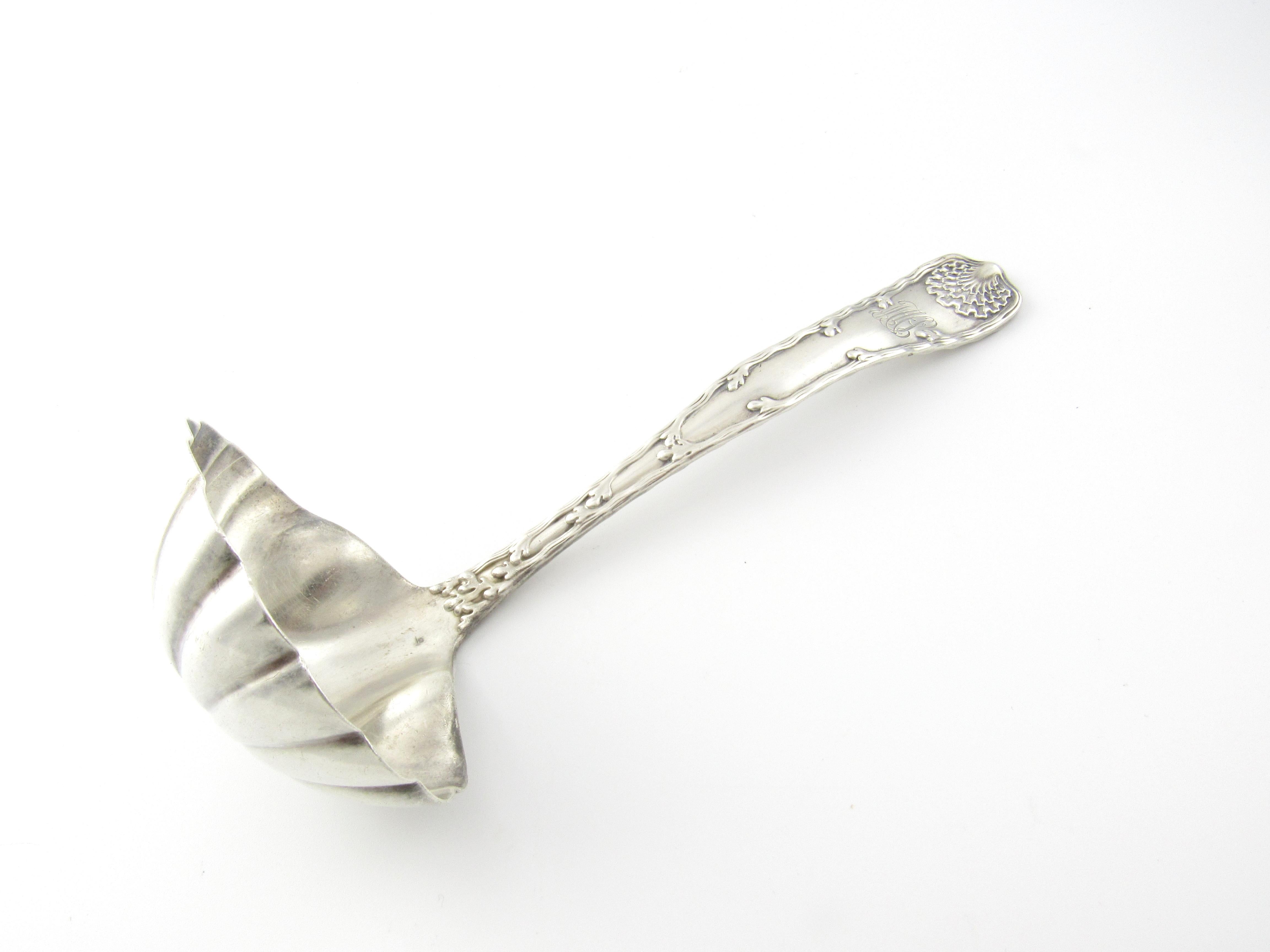 Women's or Men's Tiffany & Co. Wave Edge Sterling Silver Ladle with Monogram