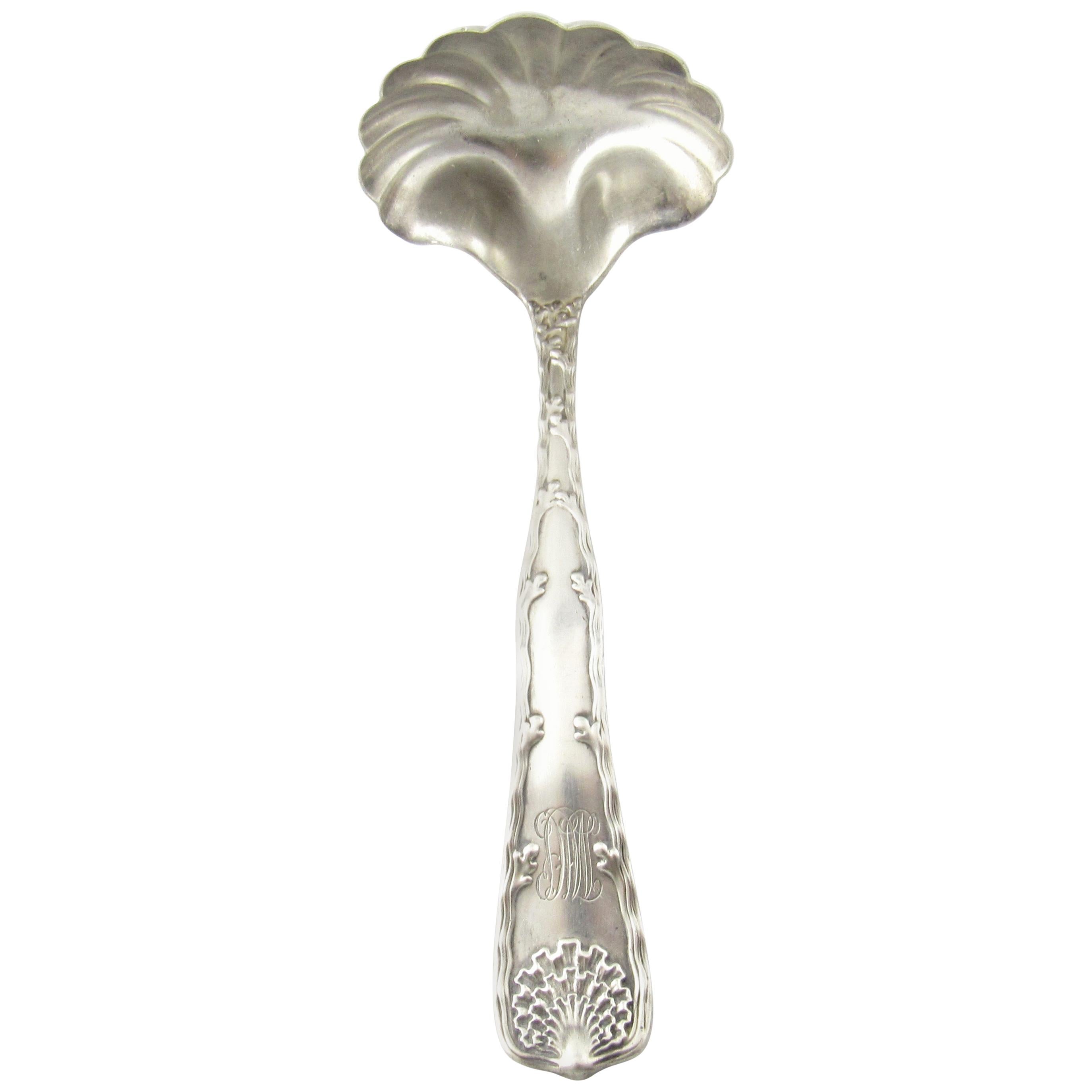 Tiffany & Co. Wave Edge Sterling Silver Ladle with Monogram