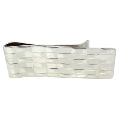 Pinza para billetes Tiffany & Co Plata de ley tejida 16,6 gramos Estate