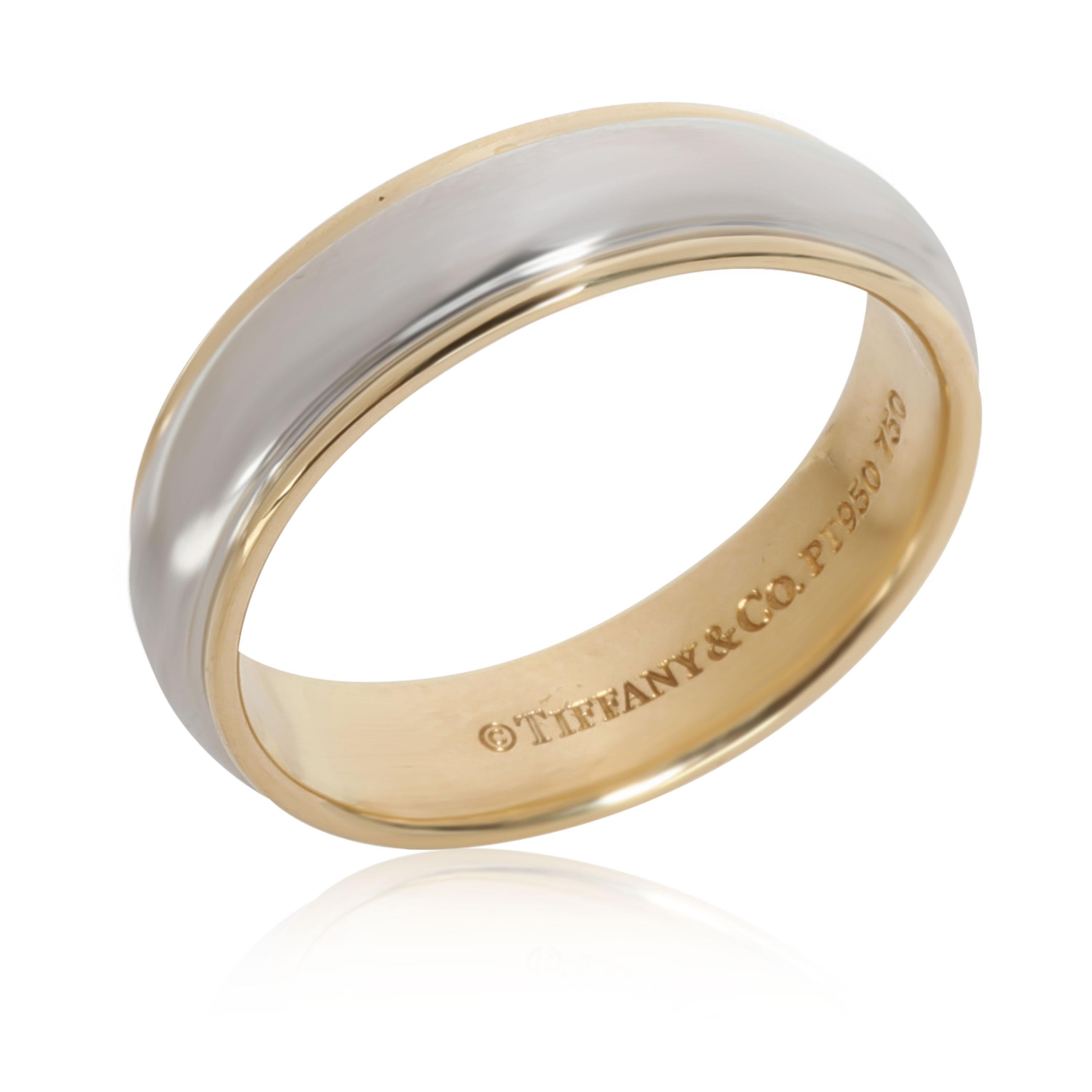 Tiffany & Co. Hochzeitsring aus 18 Karat Gelbgold/Platin 1