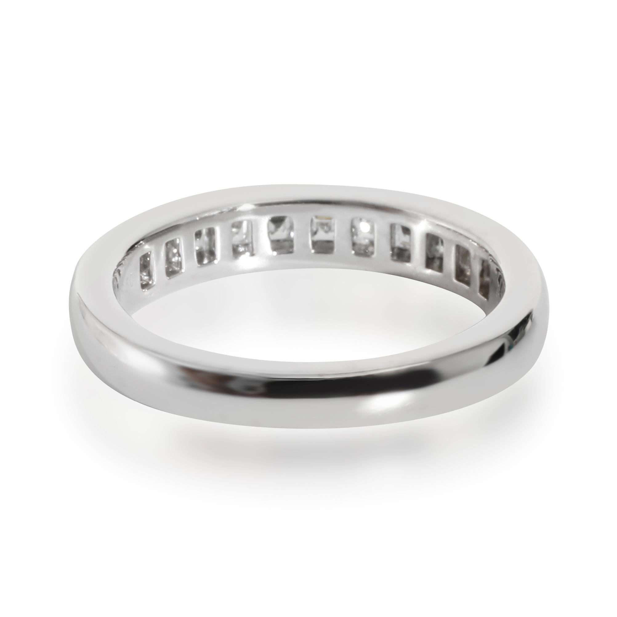 Tiffany & Co. Wedding Band in Platinum 0.71 CTW In Excellent Condition For Sale In New York, NY