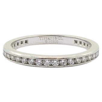 Tiffany & Co. Alianza de boda Anillo de diamantes en platino