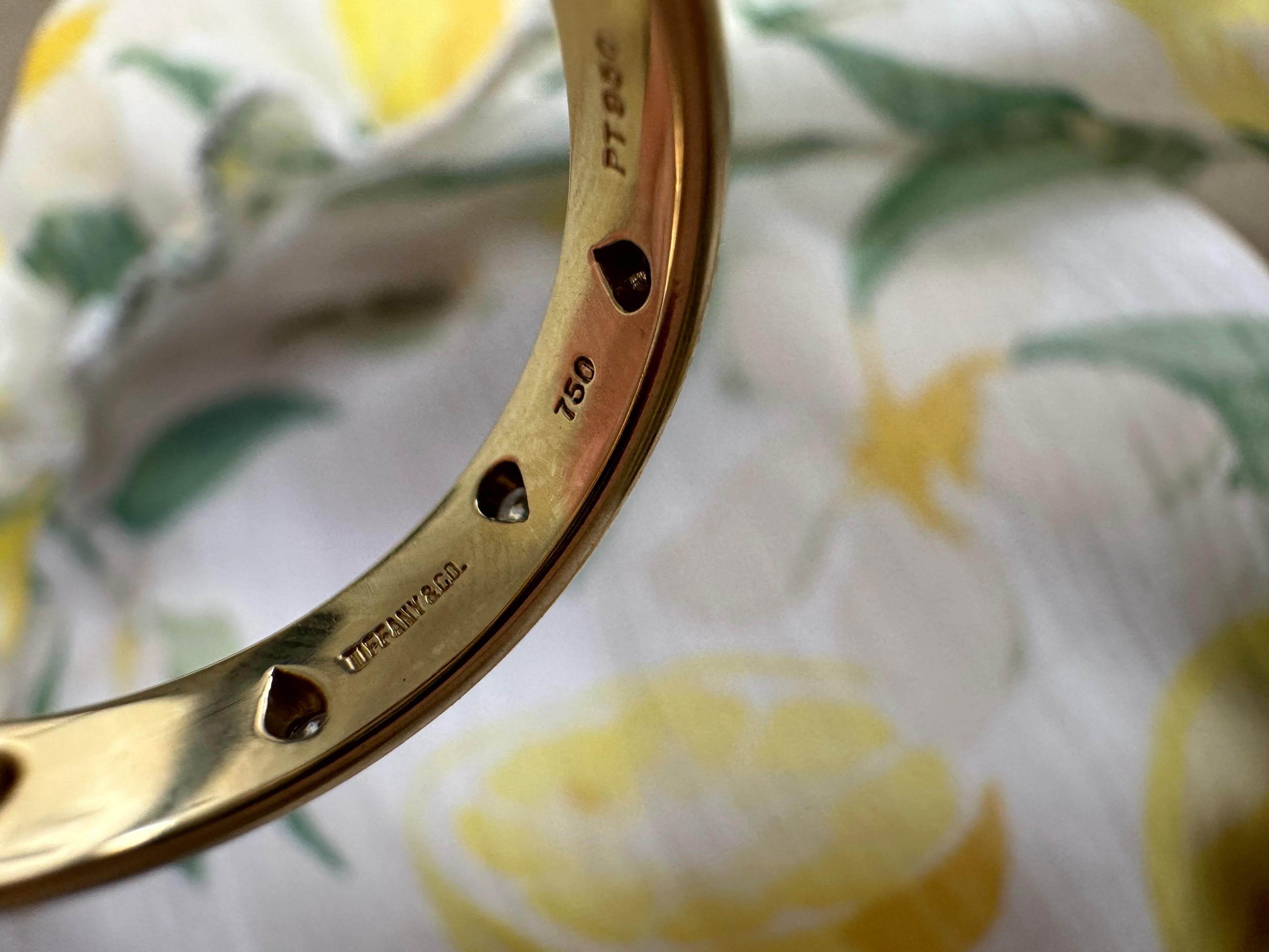 Tiffany & Co Ehering aus Platin mit 18KT Platinring im Angebot 3