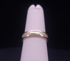 Tiffany & Co Wedding Band ring in 18K Yellow Gold 4.6mm