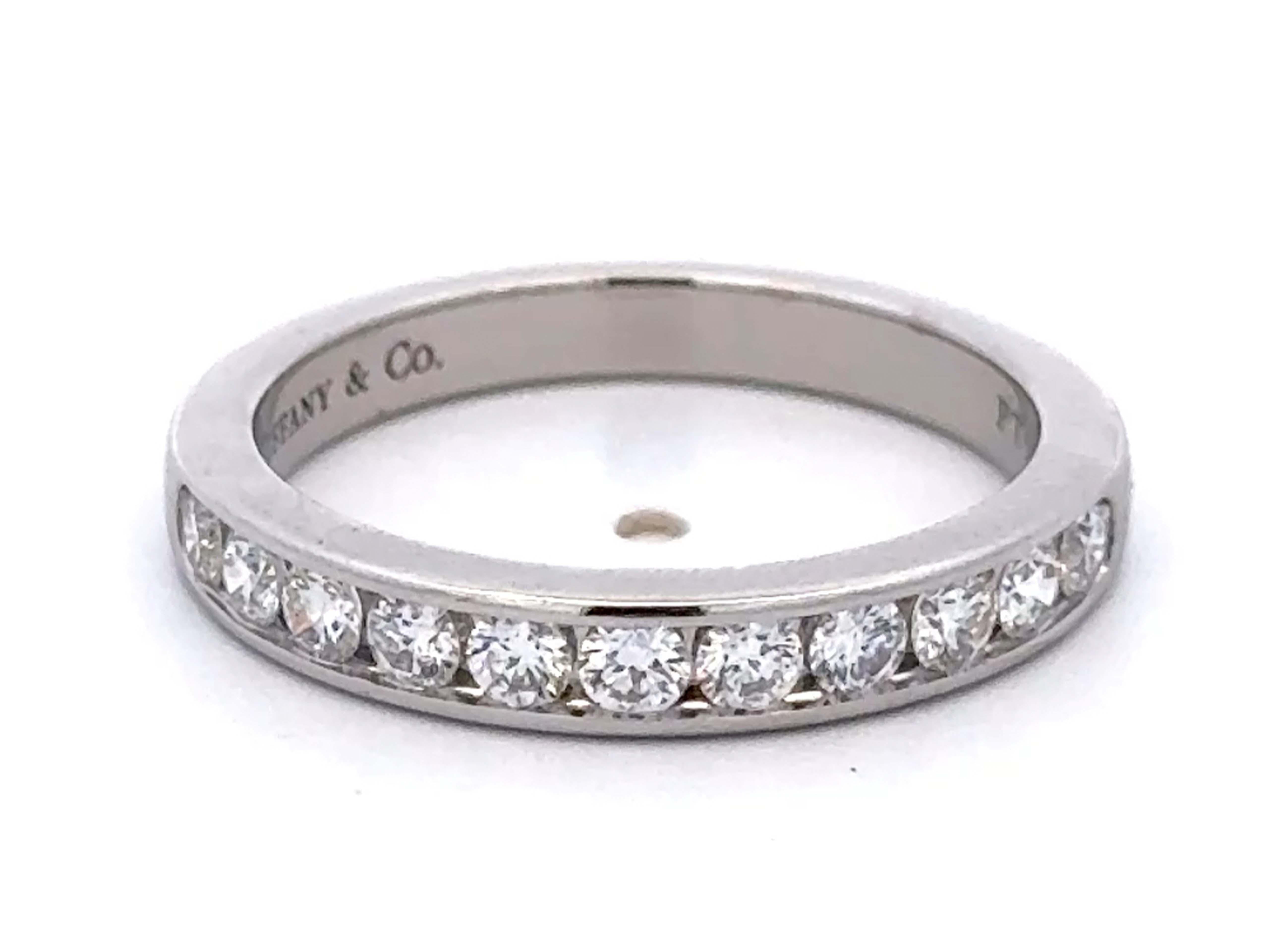 Tiffany & Co. Fede nuziale in platino In condizioni ottime in vendita a Honolulu, HI