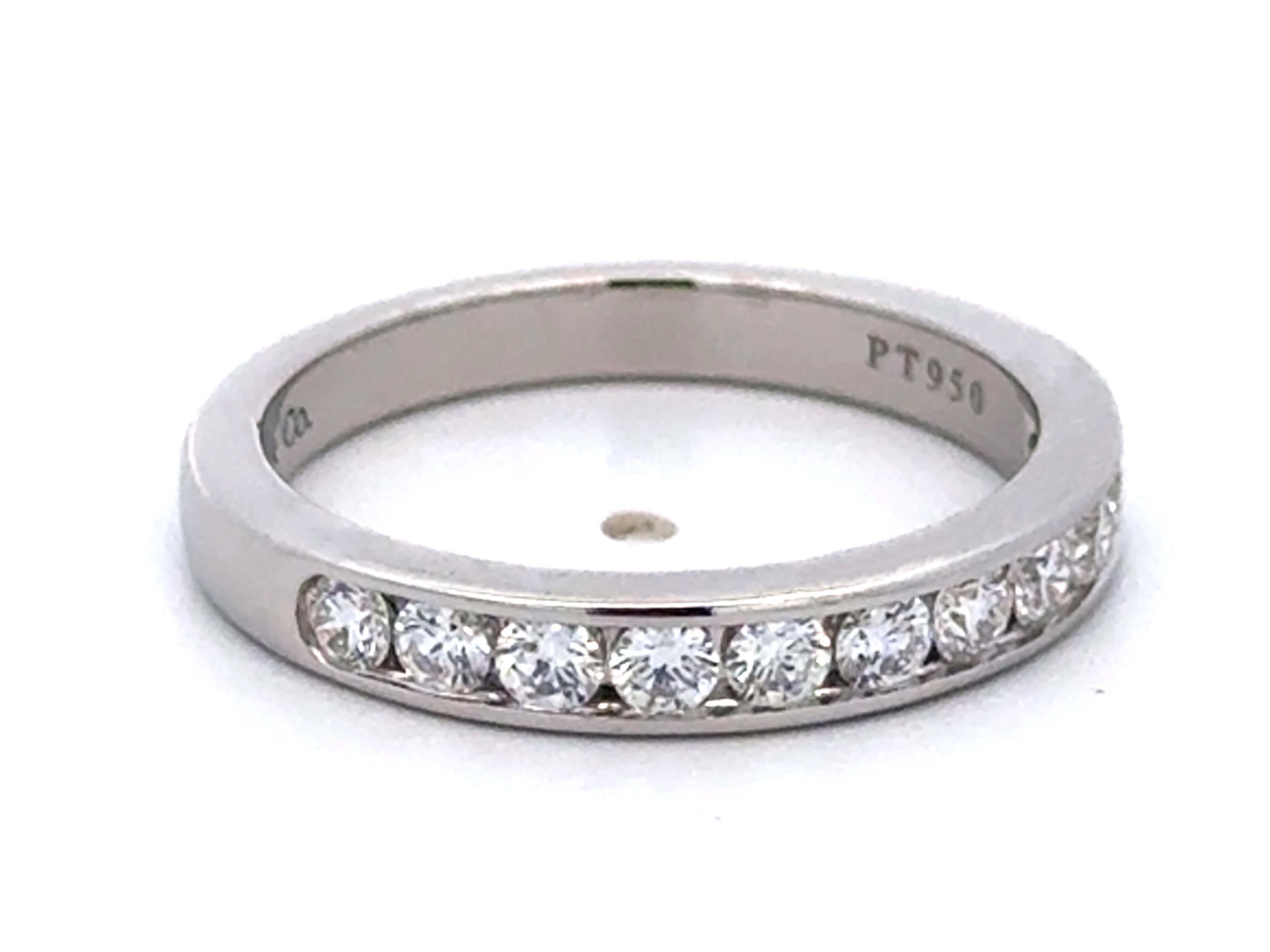 da uomo o donna Tiffany & Co. Fede nuziale in platino in vendita