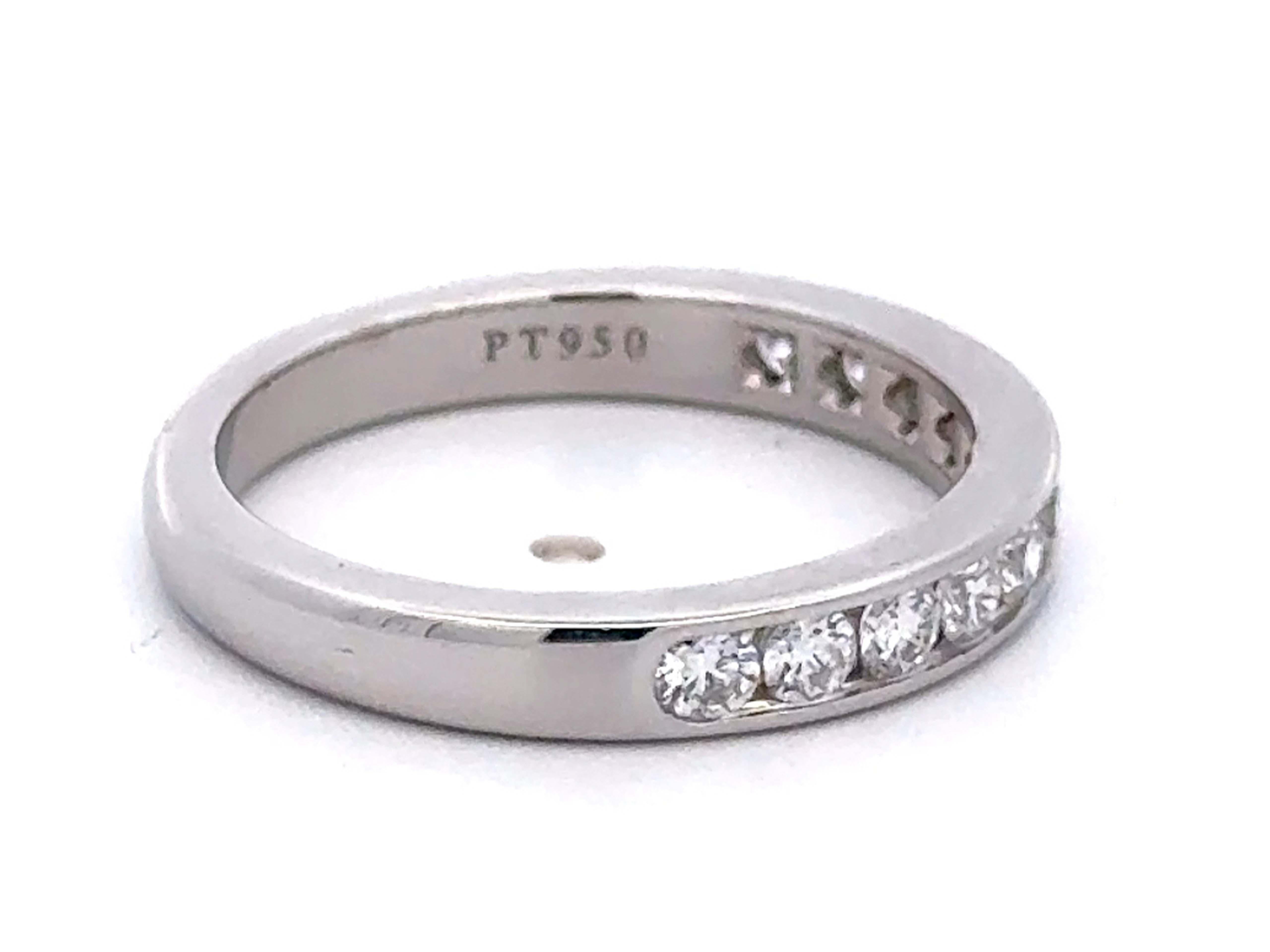 Tiffany & Co. Fede nuziale in platino in vendita 2