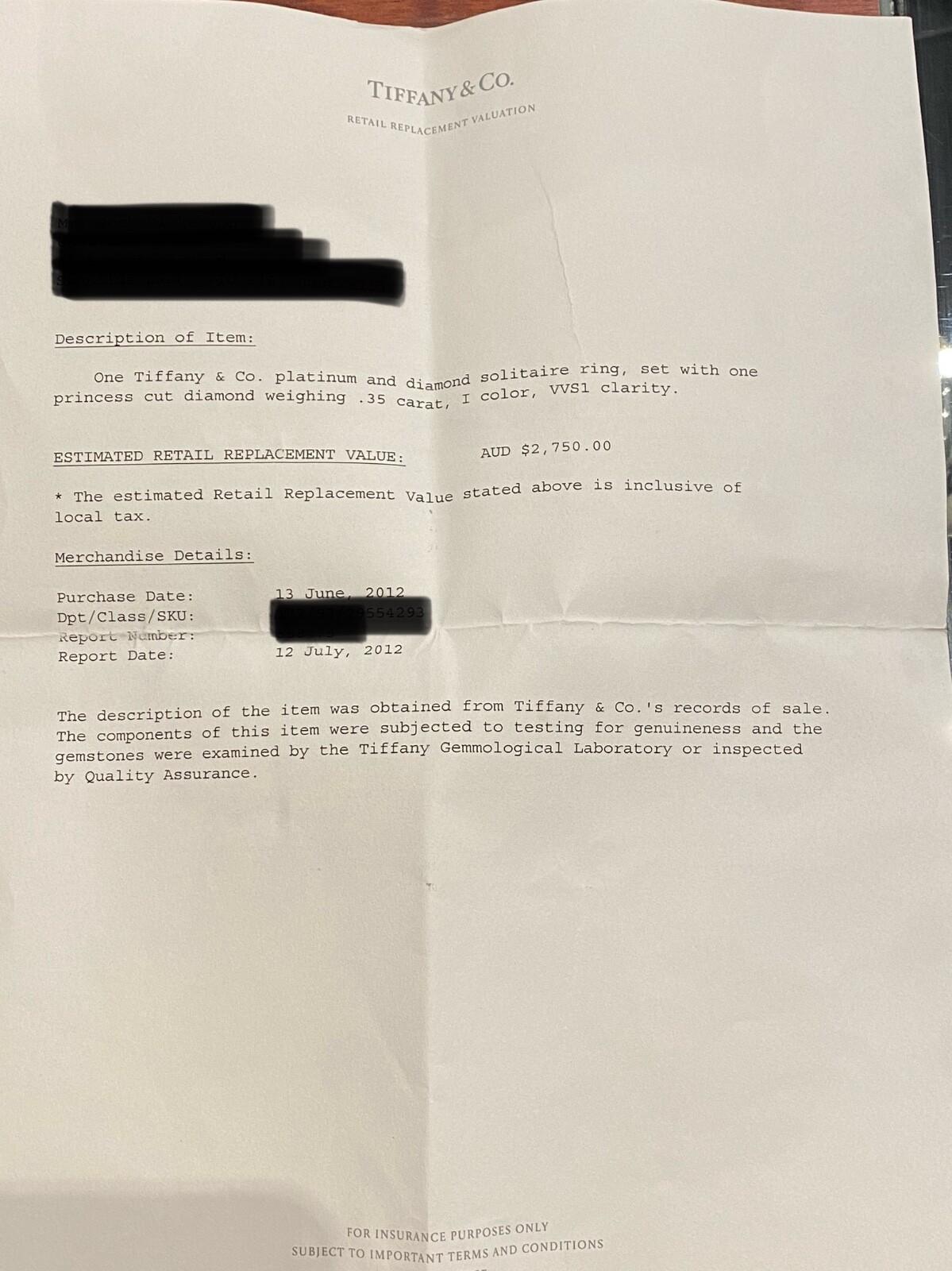 Ensemble de mariage Tiffany & Co : Bague de fiançailles à diamant taille princesse + bracelet à diamant en vente 1