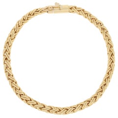 Tiffany & Co. Wheat Chain Bracelet, 18 Karat Yellow Gold Designer