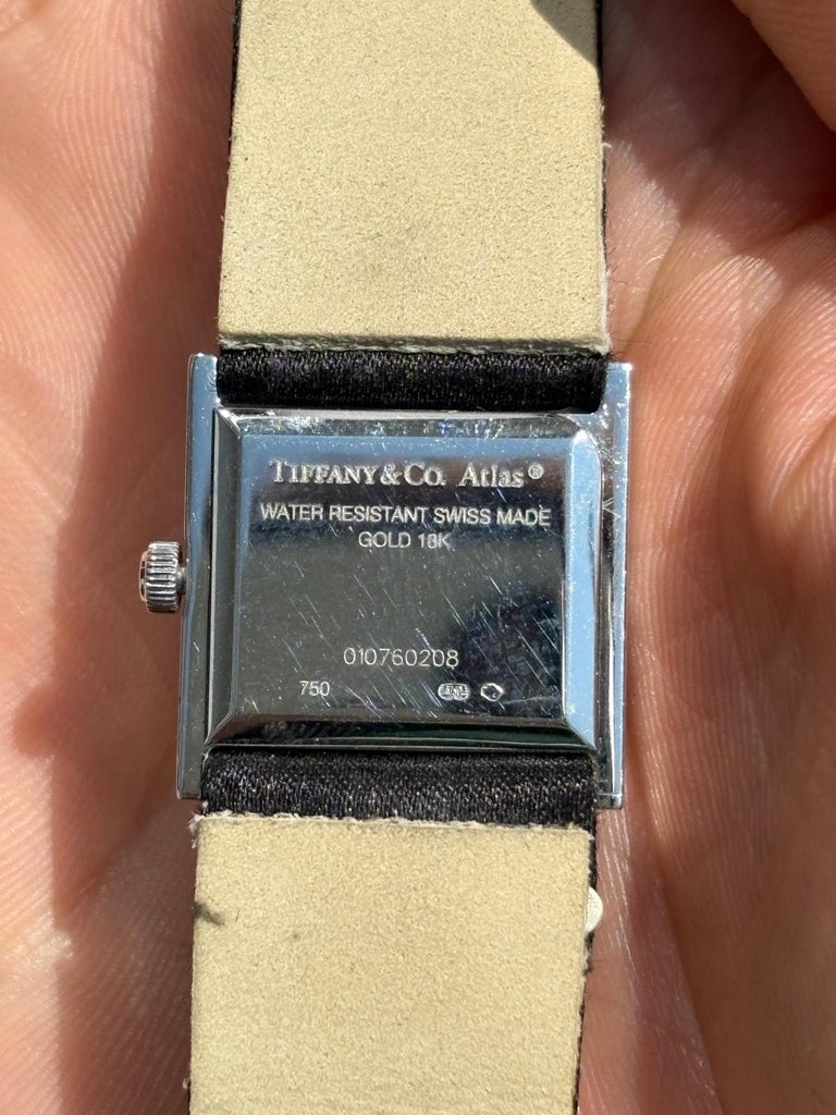 Tiffany and Co. White Gold and Diamond Atlas Square  display picture 2