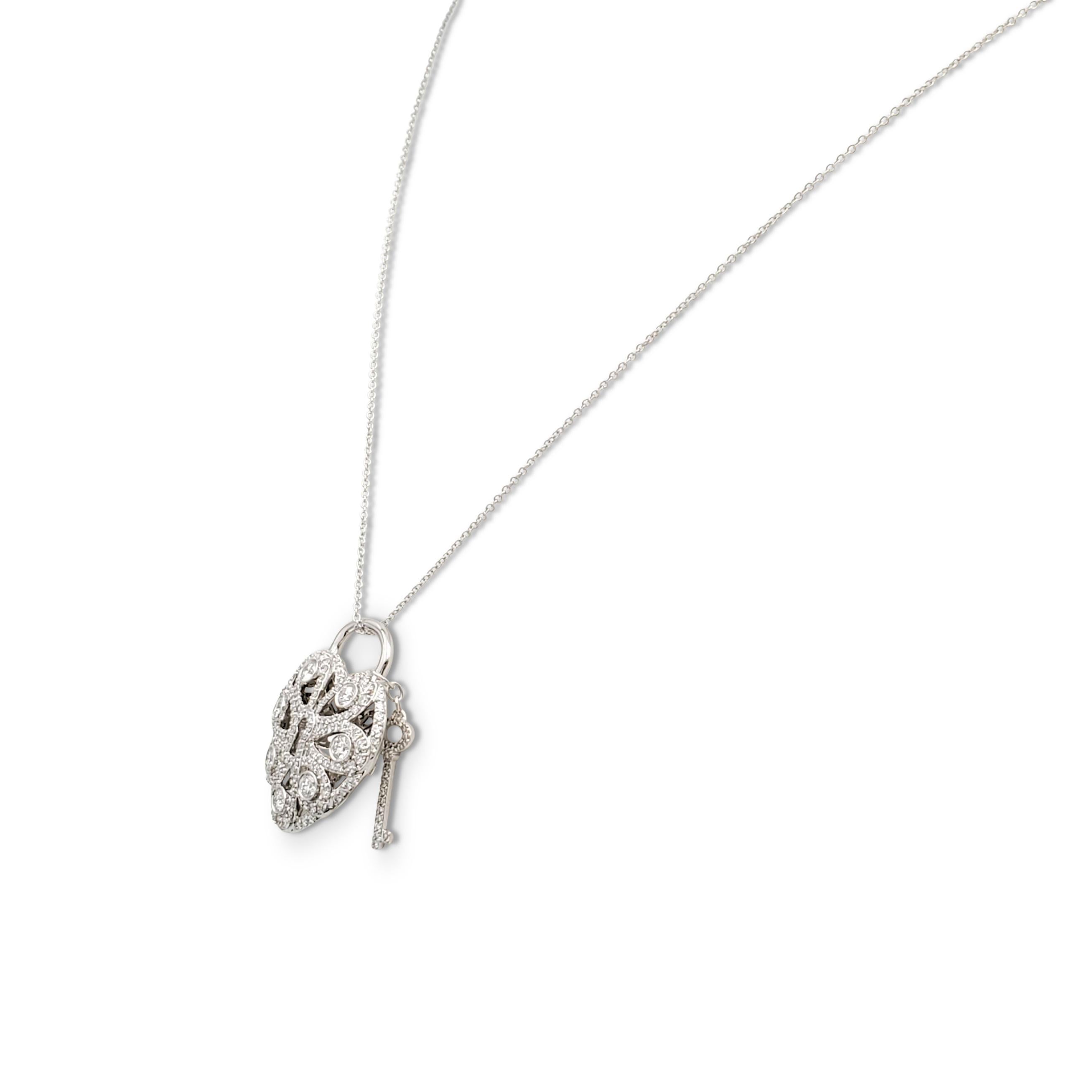 tiffany filigree heart necklace