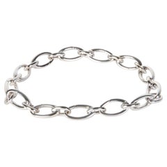 Tiffany & Co. White Gold Clasping Link Bracelet