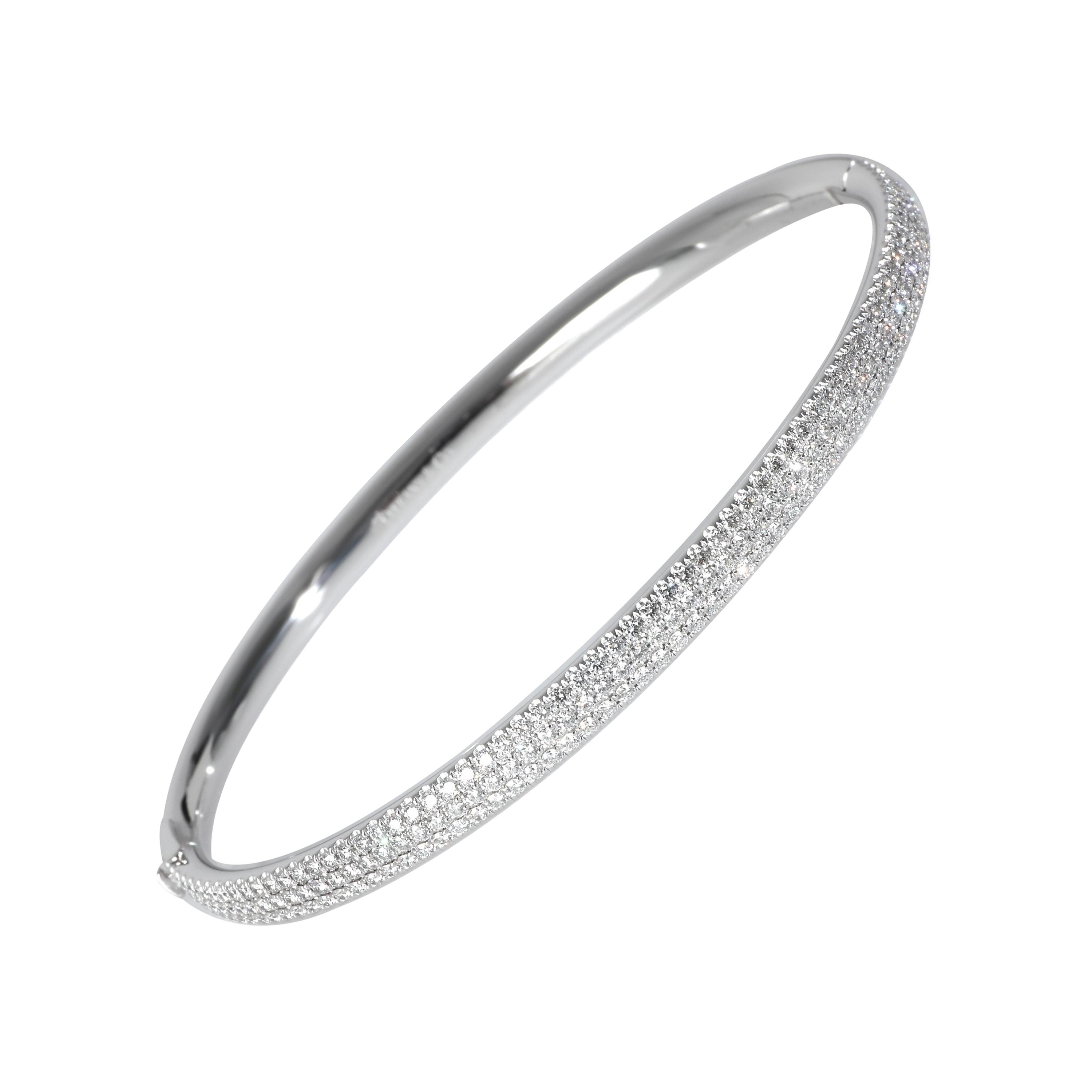 Tiffany & Co. Bracciale Metro a 3 file di diamanti in oro bianco