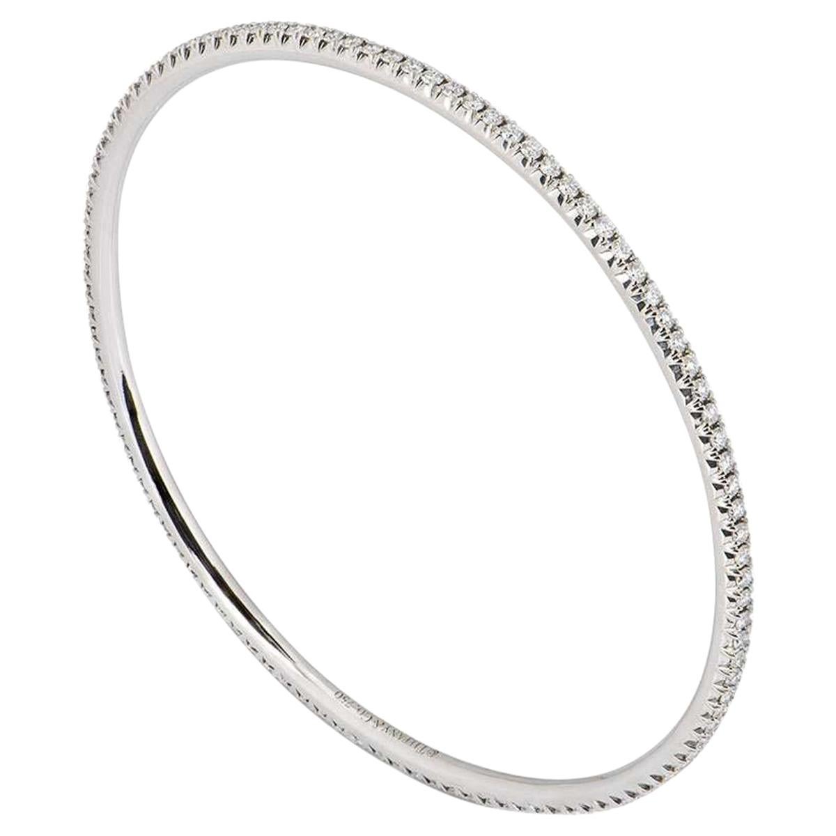 White Gold Diamond Bangle 2.10 
