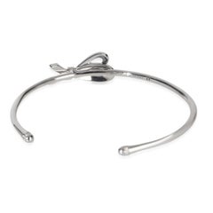 Tiffany & Co. White Gold Diamond Bow Cuff Bracelet
