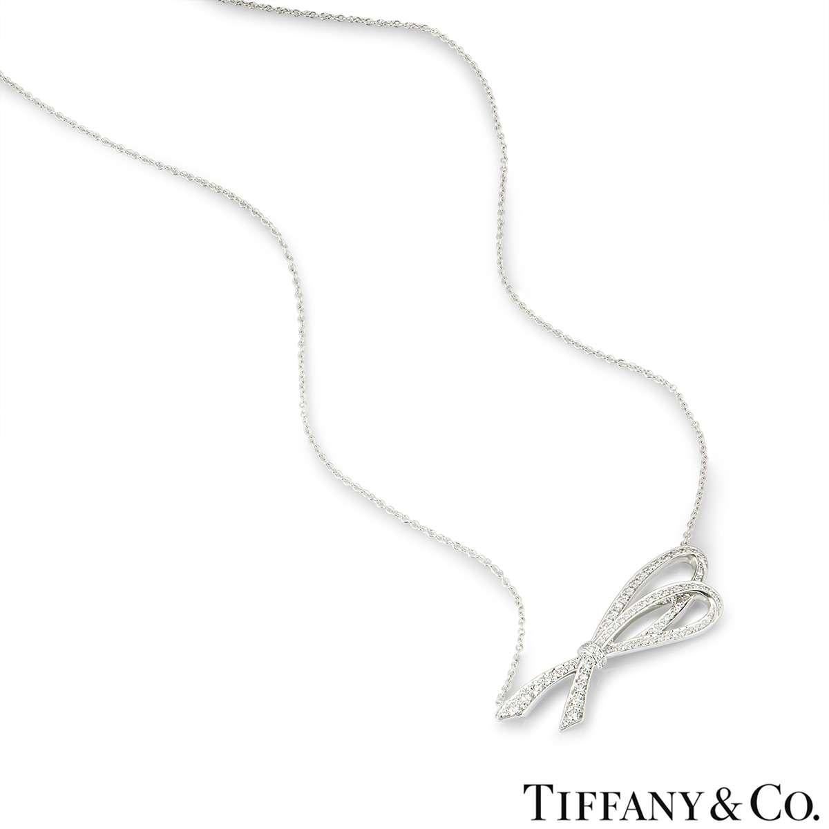 tiffany bow necklace