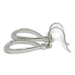 Tiffany & Co. White Gold and Diamond Drop Earrings