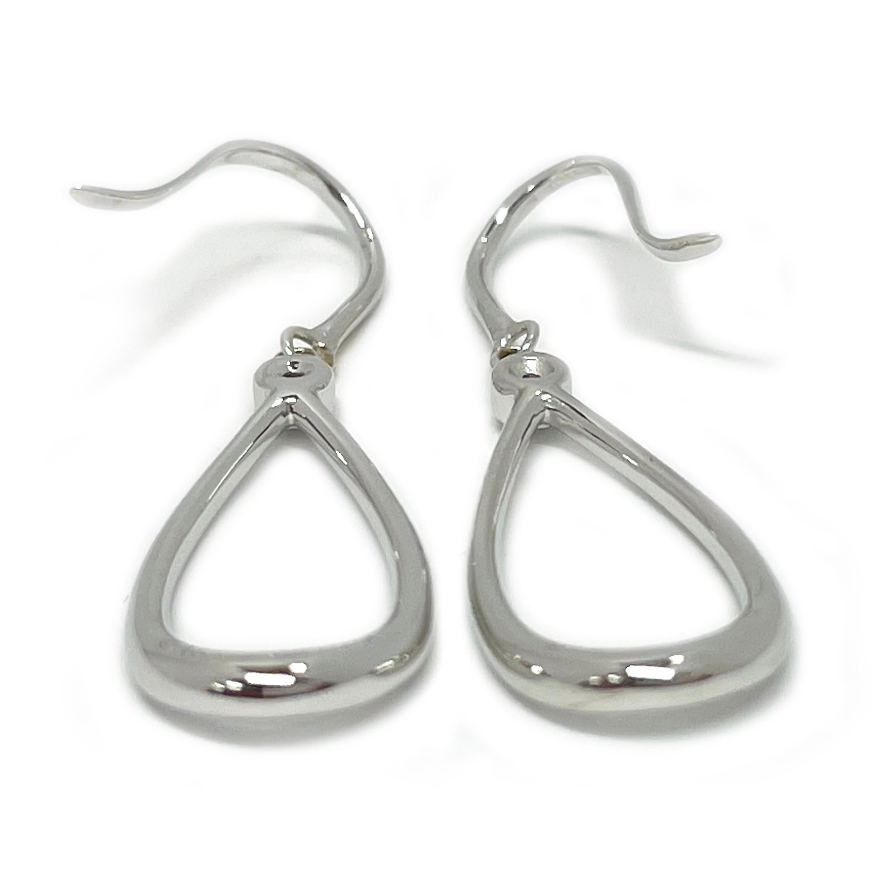 Contemporary Tiffany & Co. White Gold Diamond Earrings For Sale