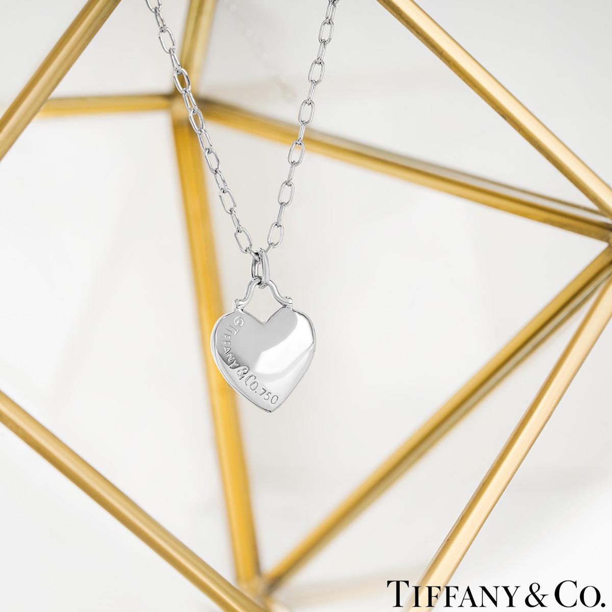 Tiffany & Co. White Gold Diamond Etoile Pendant 1