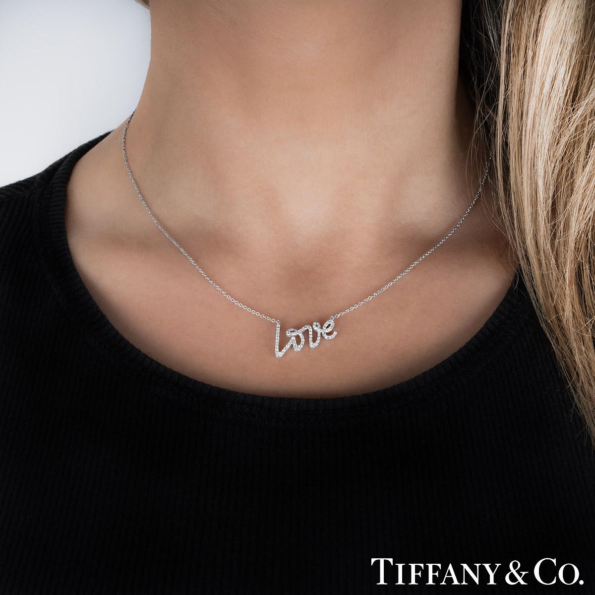 Tiffany & Co. Ciondolo Graffiti Love in oro bianco 33476744 in vendita 1