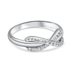 Tiffany & Co. White Gold Diamond Infinity Ring