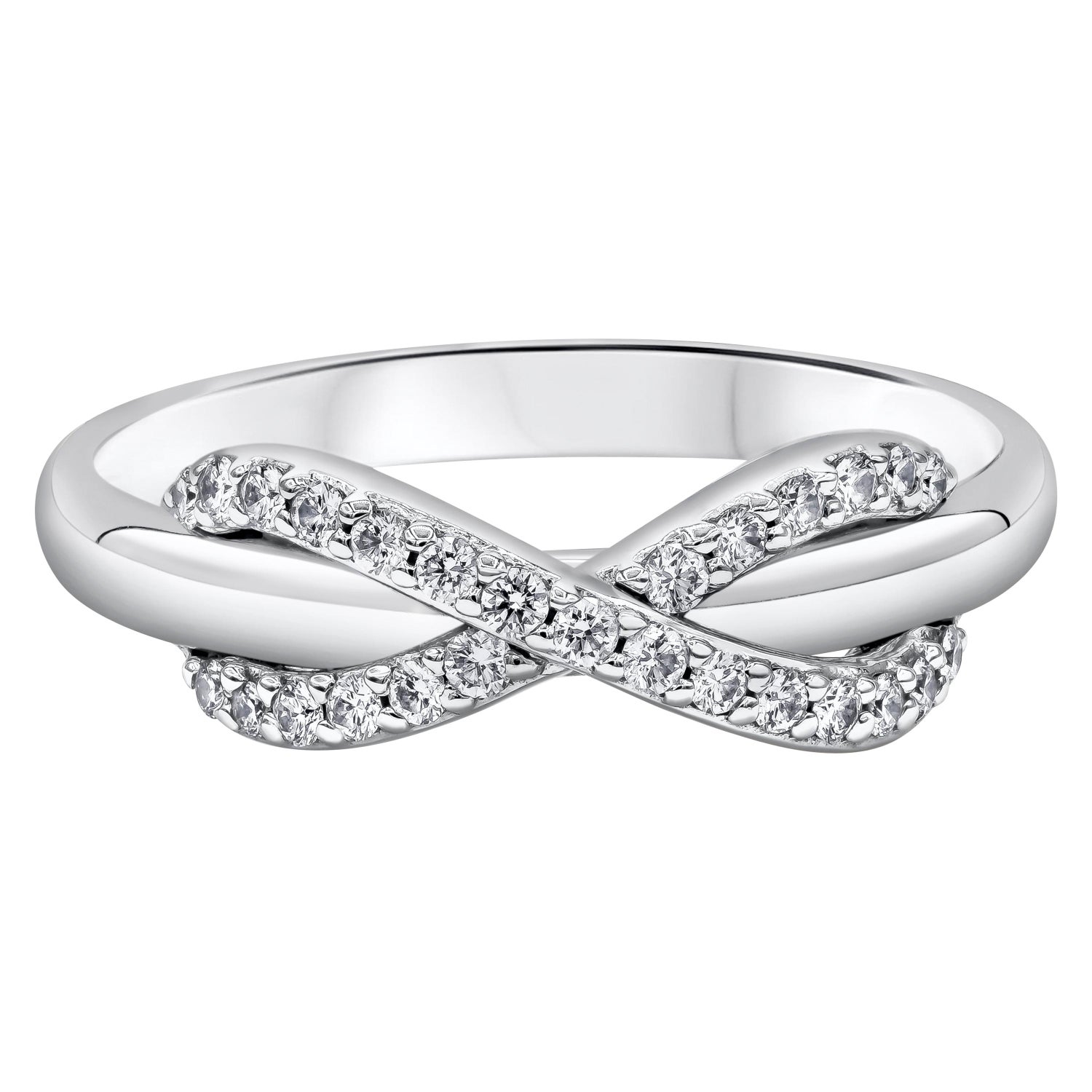 Tiffany and Co. White Gold Diamond Infinity Ring at 1stDibs | tiffany  infinity ring, infinity ring tiffany, tiffany's infinity ring