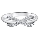 Tiffany and Co. White Gold Diamond Infinity Ring at 1stDibs | tiffany  infinity ring, tiffany silver infinity ring, platinum diamond infinity ring