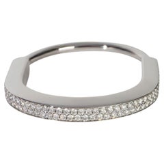 Tiffany & Co. White Gold Diamond Lock Bracelet, X-Small
