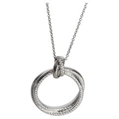 Tiffany & Co. White Gold Diamond Melody Pendant