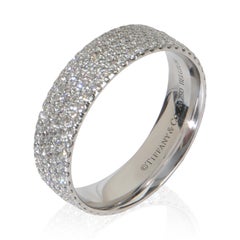 Tiffany & Co. White Gold Diamond Metro 5 Row Ring