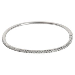 Tiffany 
Co. Pulsera de diamantes con bisagra Metro de oro blanco
