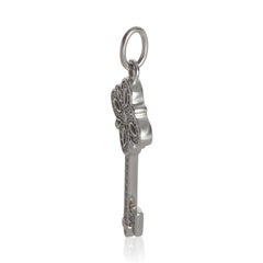 Tiffany & Co. White Gold Diamond Mini Victoria Key Pendant