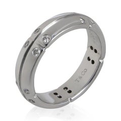 Tiffany & Co. White Gold Diamond Streamerica Band