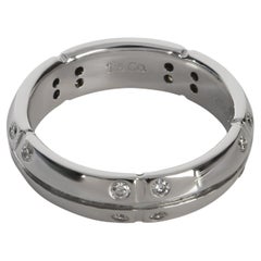 Tiffany & Co. White Gold Diamond Streamerica Band