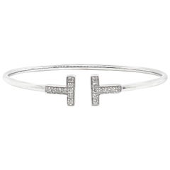 bangle tiffany gold square bracelet diamond