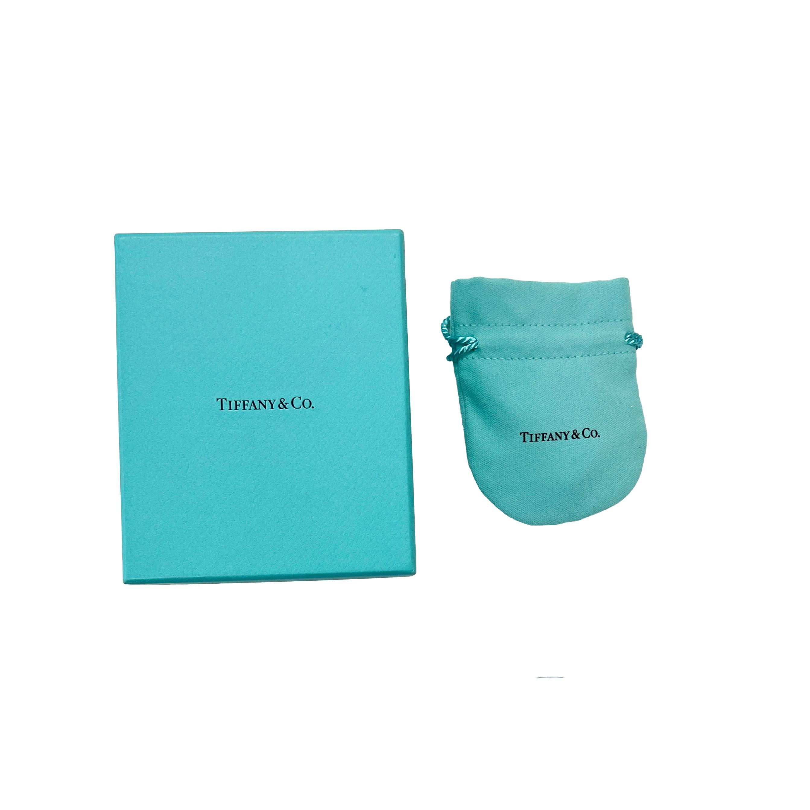 da uomo o donna Tiffany & Co. Orecchini Tiffany T con diamante in oro bianco in vendita