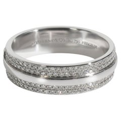 Tiffany & Co. White Gold Diamond Tiffany T Wide Ring