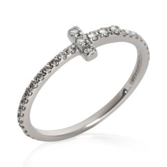 Tiffany & Co. White Gold Diamond Tiffany T Wire Ring