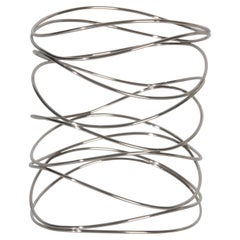 Tiffany & Co. White Gold  Elsa Peretti 9 Row Wave Bracelet