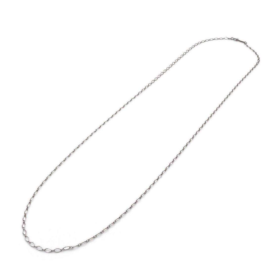 Tiffany and Co. White Gold Oval Link Chain at 1stDibs tiffany oval
