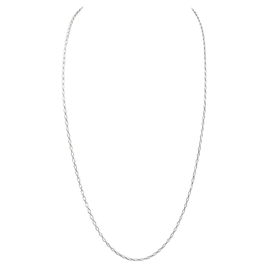 Tiffany 
Co. White Gold Oval Link Chain