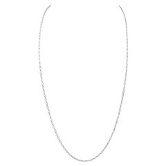 Tiffany & Co. White Gold Oval Link Chain