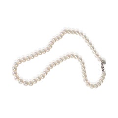 Tiffany & Co. White Gold  Pearl Essentials Necklace