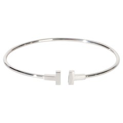 Tiffany & Co. White Gold  Tiffany T Narrow Bracelet