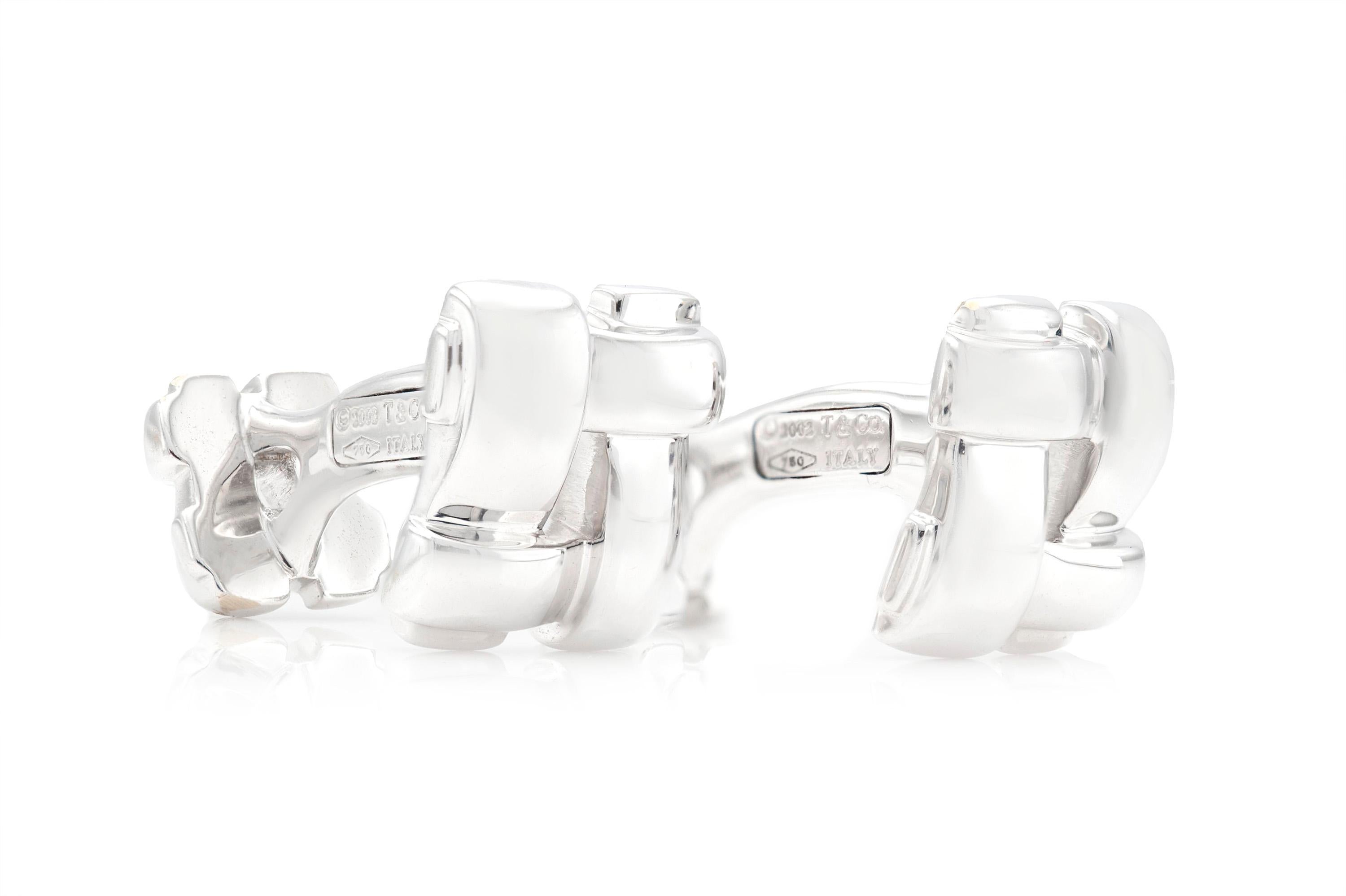 Finely crafted in 18k white gold.
Signed by Tiffany & Co.
Circa 2002