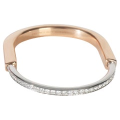 Tiffany 
Co. Bracelet en or blanc et or jaune avec serrure en diamant