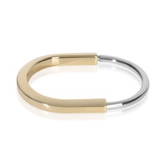 Tiffany & Co. Oro bianco e oro giallo  Bracciale Lock Bangle