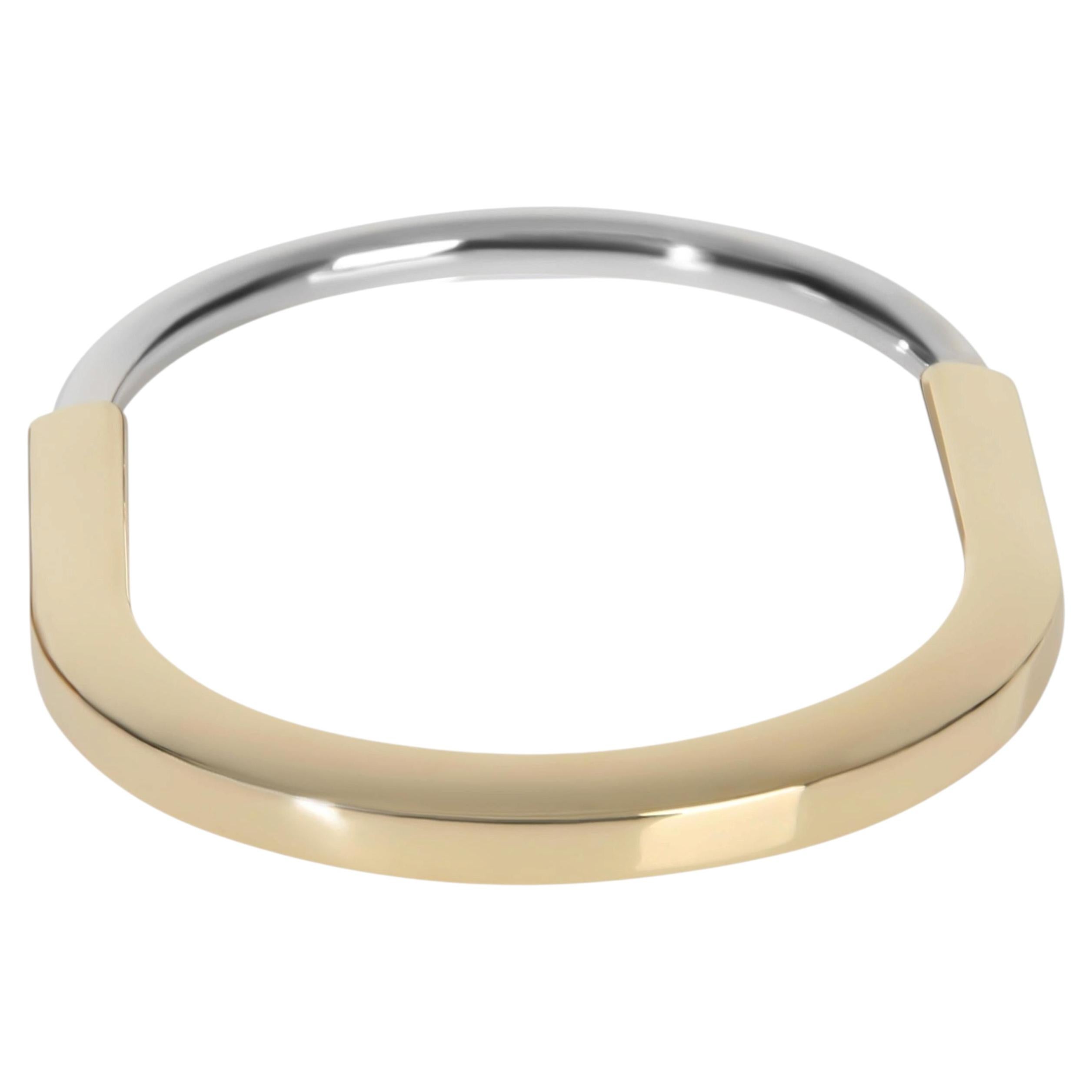 Tiffany & Co. Weißgold & Gelbgold  Schloss-Armspange